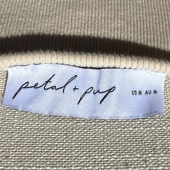 🌻NEW NWOT Petal & Pup Cynthia Cream Ribbed Maxi Tank Dress Size Medium - Picture 10 of 11